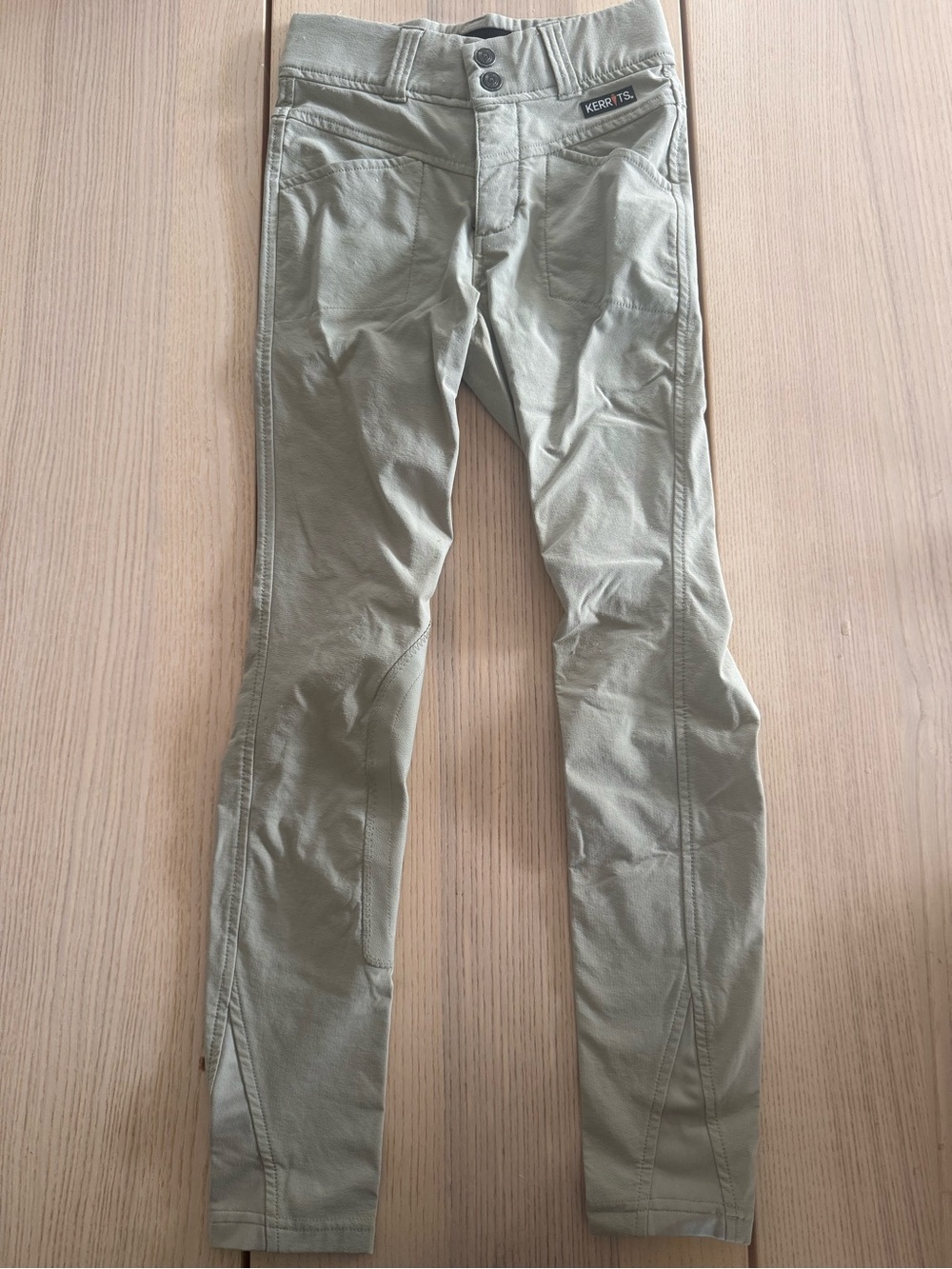 Kerrits Beige Khaki Girls' Stretch Riding Breeches